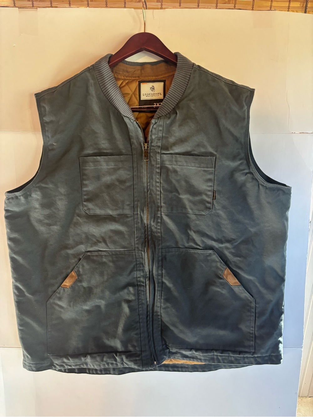 Legendary Whitetails Men's Gray Cotton Work Vest 3XT
